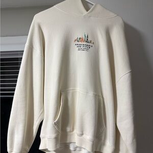 Abercrombie & Fitch Cream Hoodie with City Graphic